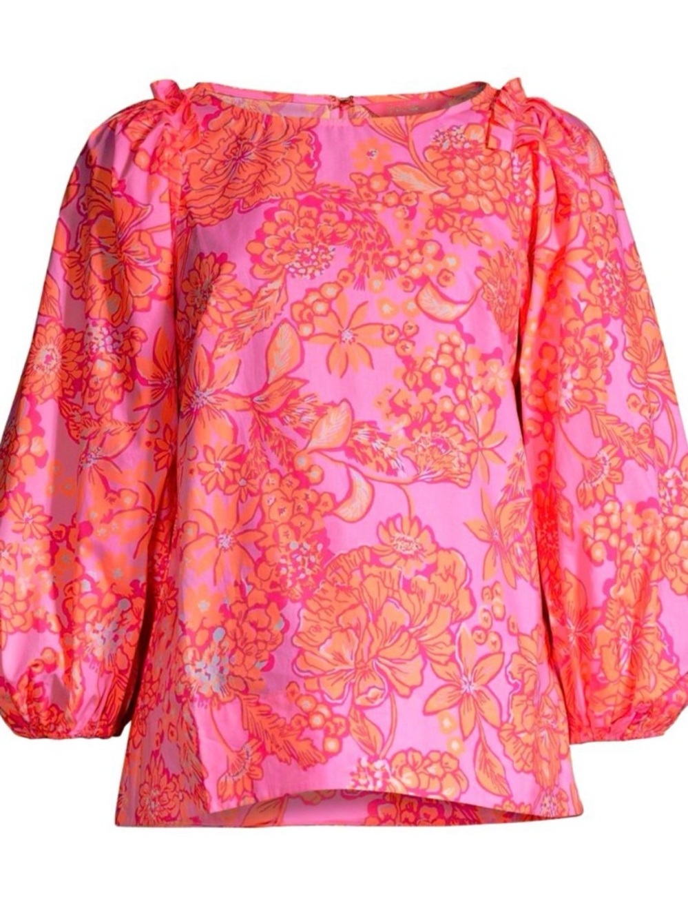 Lilly Pulitzer Pink Barbara 3/4 Sleeve Top in Mandivilla Baby Size S (NWT)